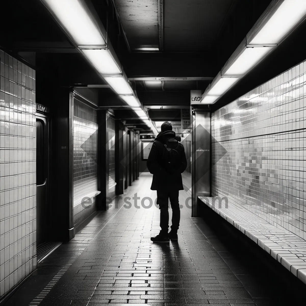 Picture of Urban Subway Station Terminal Hall Interior Design