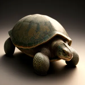 Slow and Steady Shell: Terrapin Reptile Tortoise in Wildlife