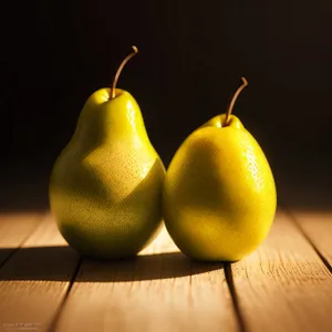 Juicy, ripe pear - bursting with freshness!