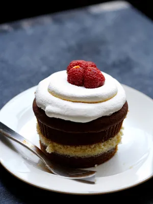 Delicious Chocolate Berry Cake with Cream