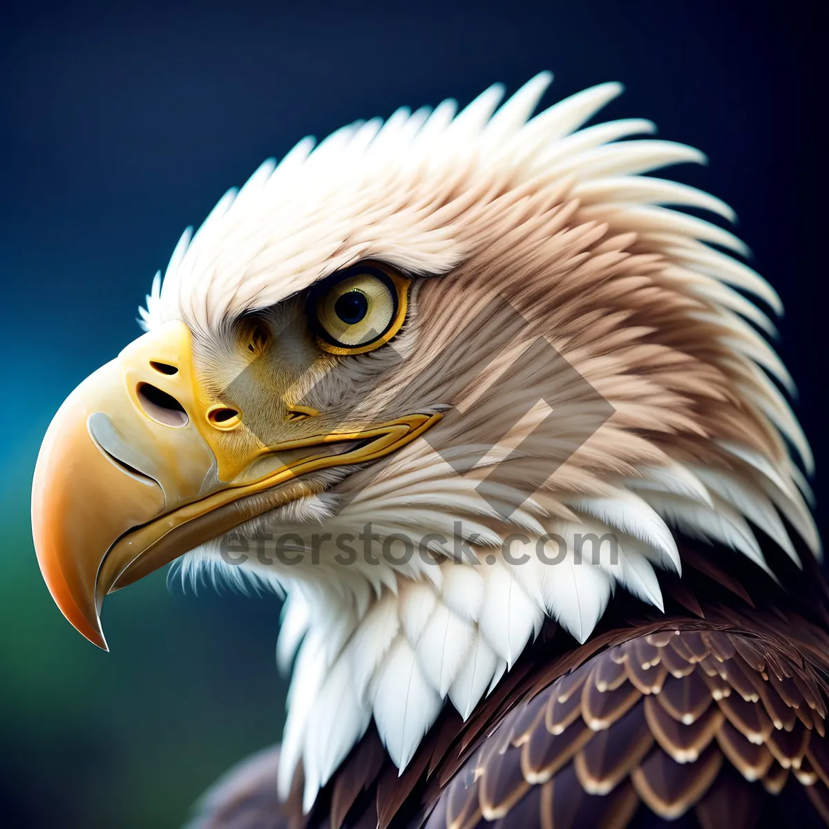 Picture of Bald Eagle Soaring with Majestic Wings