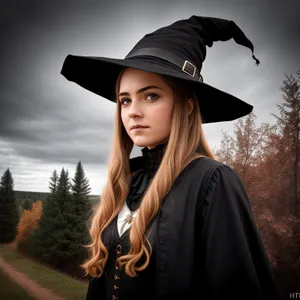 Smiling Graduate with Mortarboard Cap and Gown