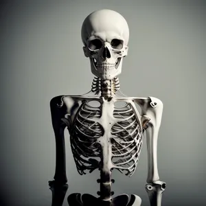 Man's Skull in Spooky Pose77854