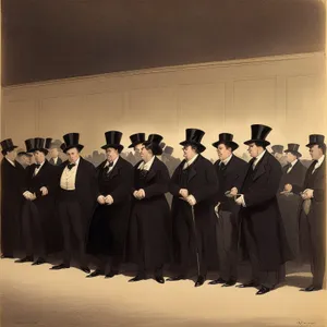 Successful Businessmen in Corporate Attire Celebrating Achievement