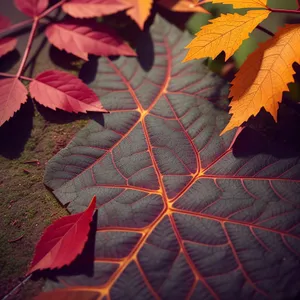 Autumnal Splendor: Vibrant Maple Leaves in Golden Hues