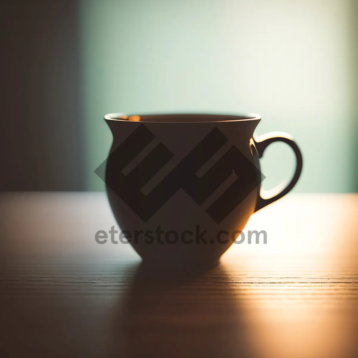 Picture of Hot Morning Brew in Ceramic Cup with Saucer