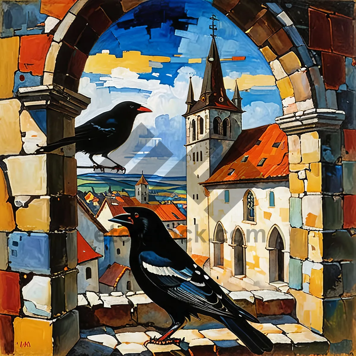 Picture of Historic Church in Old City Puzzle Game