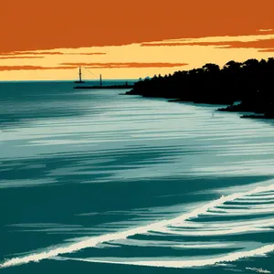 Sunny Beach Paradise: Seaside Serenity with Waves