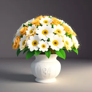 Floral Vase: Beautifully Decorated Flower Container with Lampshade