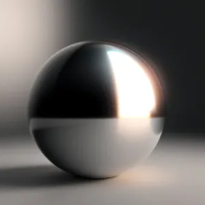 Shiny Glass Button Icon with Reflection