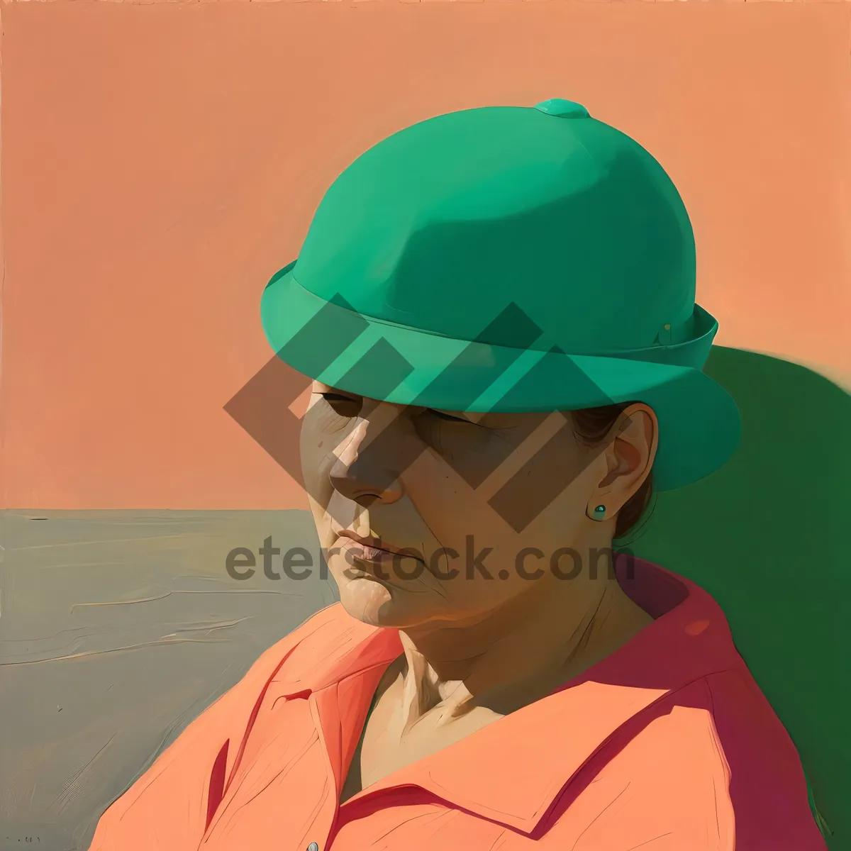 Picture of Smiling Construction Worker in Safety Hardhat