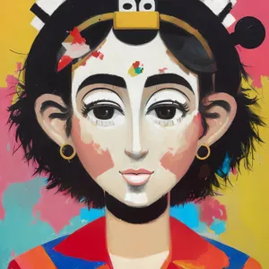 Masked Lady: Fashionable Carnival Portrait with Attractive Attire.