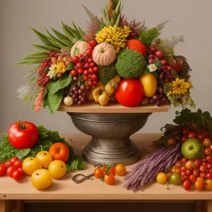 Assorted Fresh Citrus Fruits in a Colorful Basket