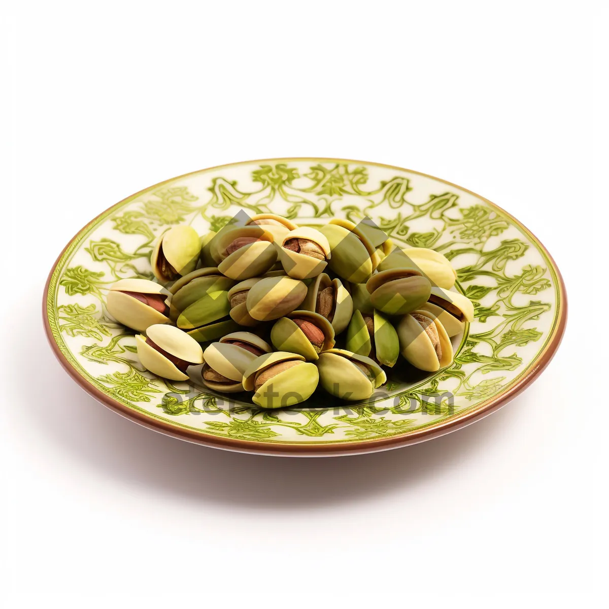 Picture of Organic Pistachio Nuts Closeup Vegan Snack Option