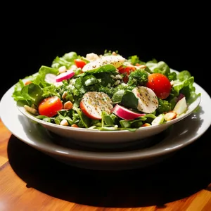 Gourmet Vegetable Salad with Fresh Cherry Tomatoes