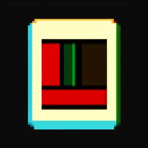 Web Button Set: Iconic Glossy Black Square Buttons