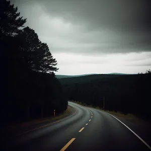 Highway Drive Through Scenic Mountain Landscape