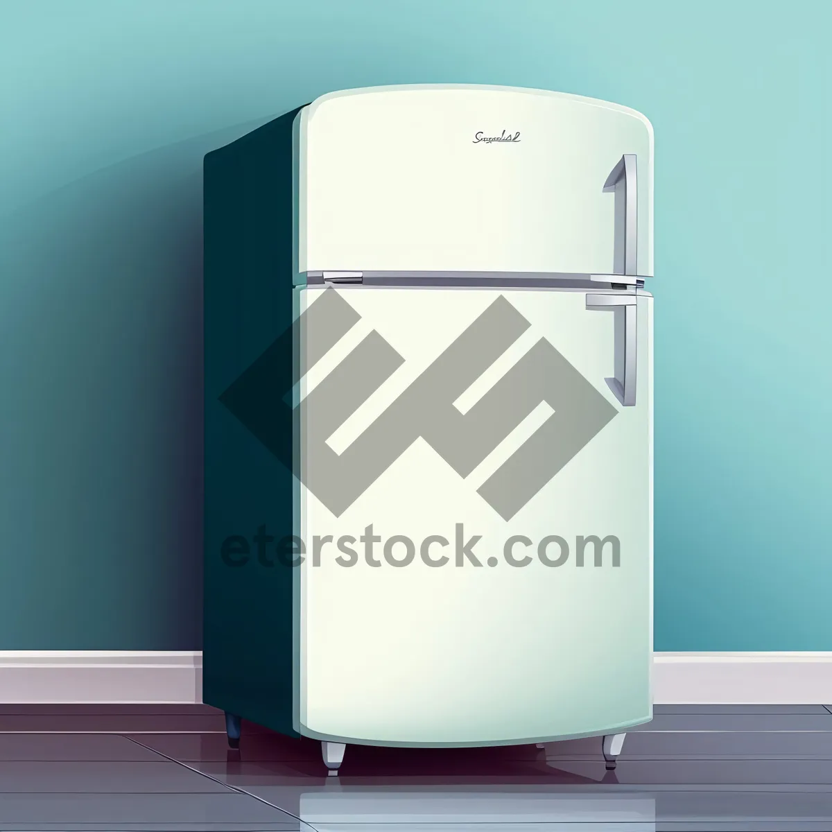 Picture of Cooling Power: Modern White Refrigeration System