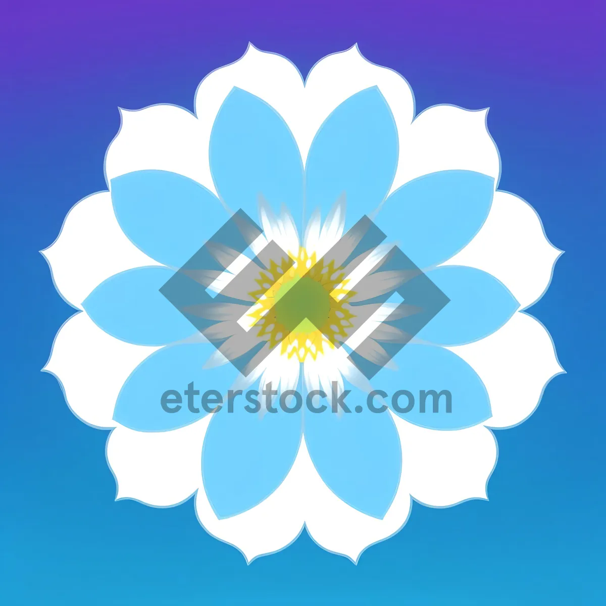 Picture of Floral Summer Decor: Stunning Lotus Pattern with Sun and Stars