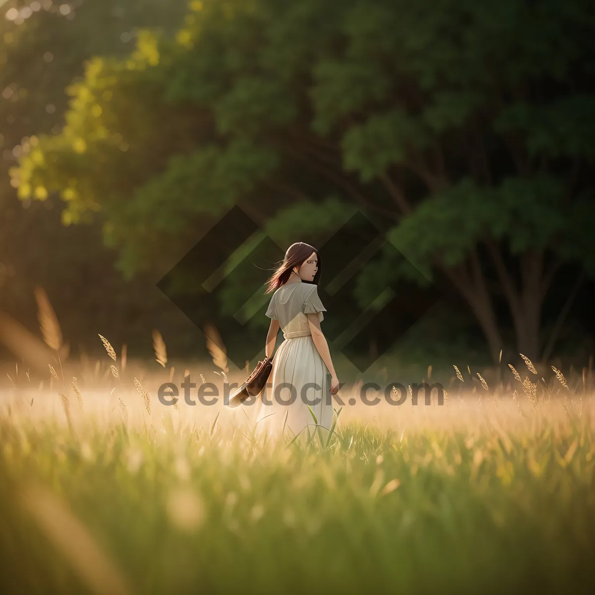 Picture of Grassland Heron: Majestic Waterfowl in Nature