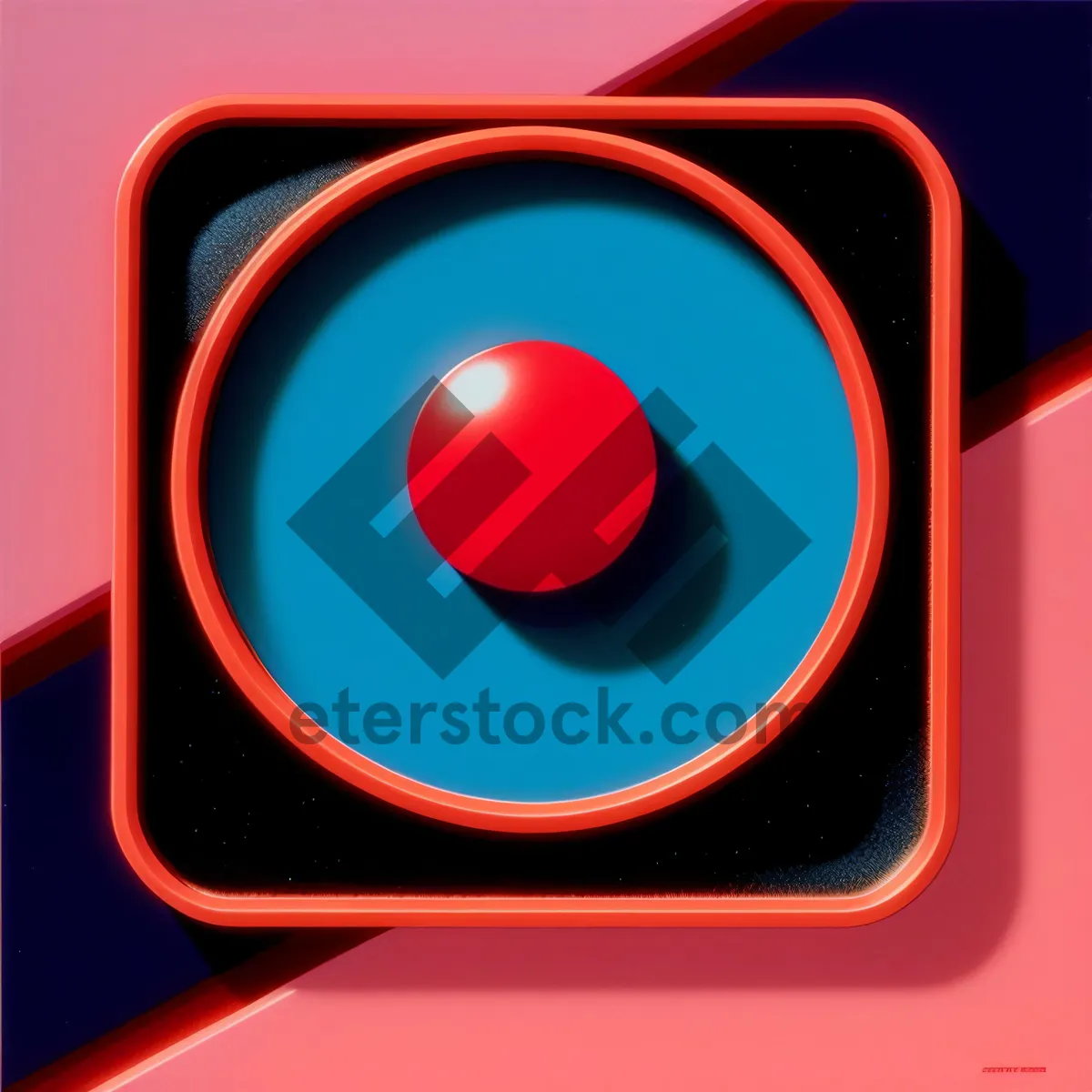 Picture of Modern Glass Button Icon Set - Bright and Shiny Design