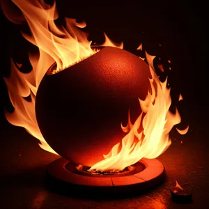 Fiery Blaze: A Captivating Image of a Roaring Fireplace