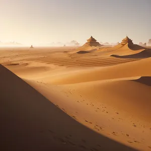 Vibrant Desert Dunes under the Moroccan Sun