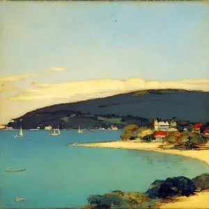 Serene Beachscape with Azure Waters