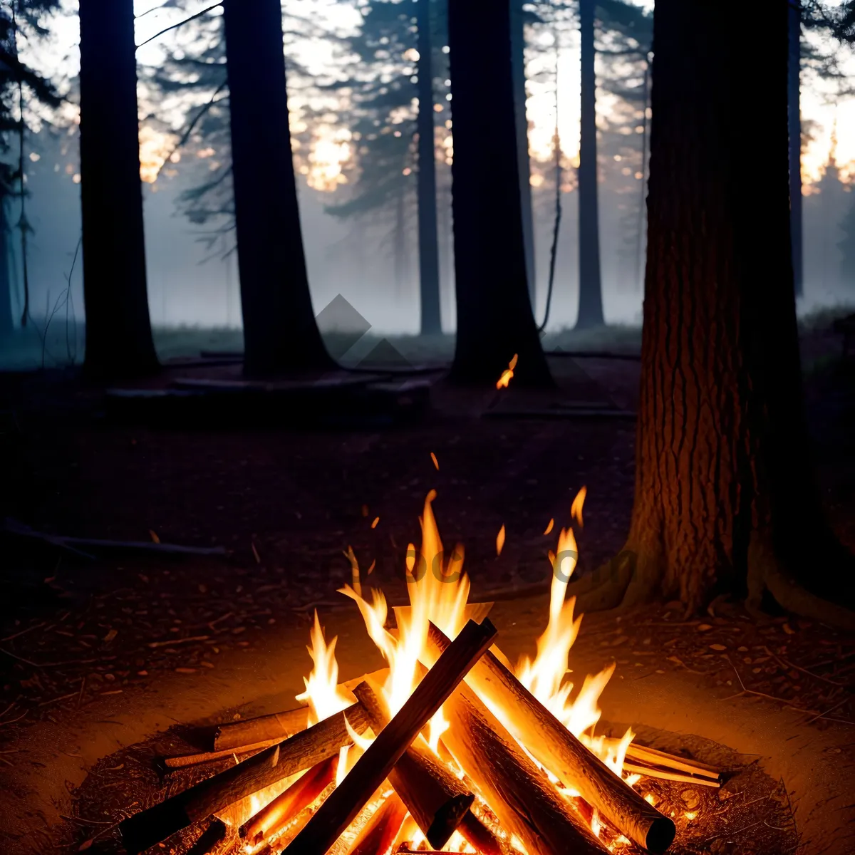 Picture of Flickering Flames in the Menorah