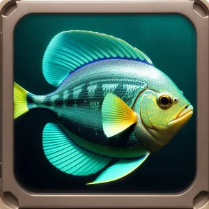 Colorful Tropical Fish in Digital Aquarium