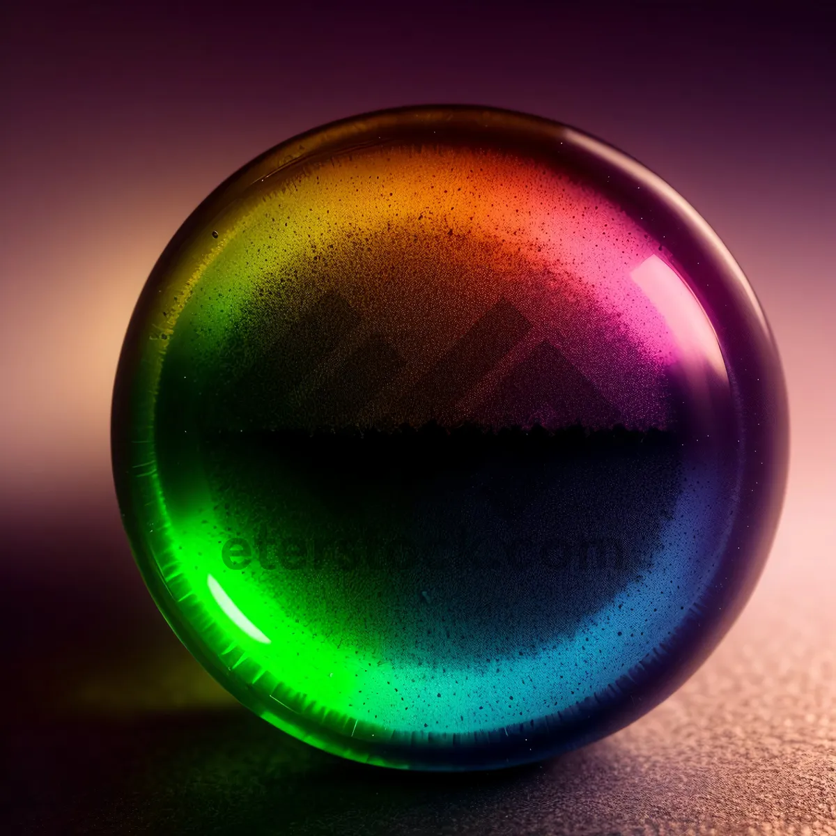 Picture of Shiny LED Glass Button: Web Design Icon