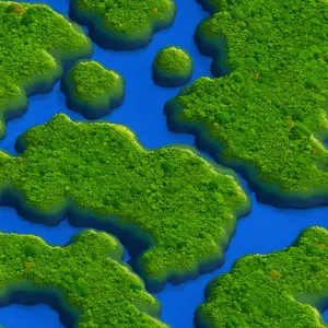 Vibrant Coral Reef with Common Duckweed: Aquatic Beauty