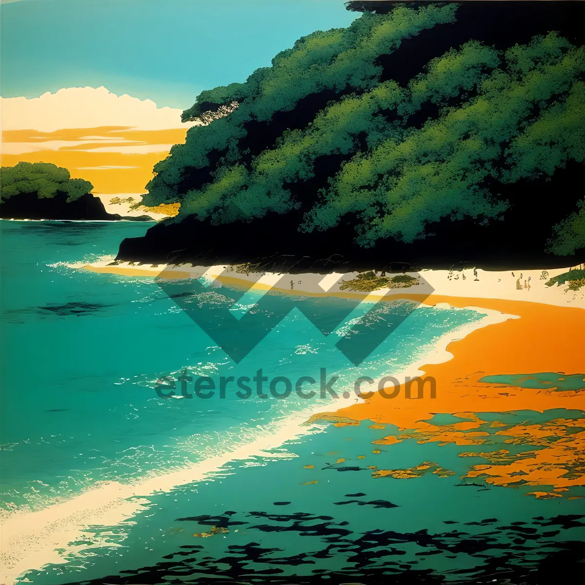 Picture of Serene Tropical Beach Oasis