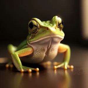Bulging-eyed Tree Frog: Vibrant Amphibian Wildlife Close-up
