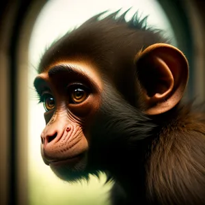 Endangered Orangutan in Jungle Habitat