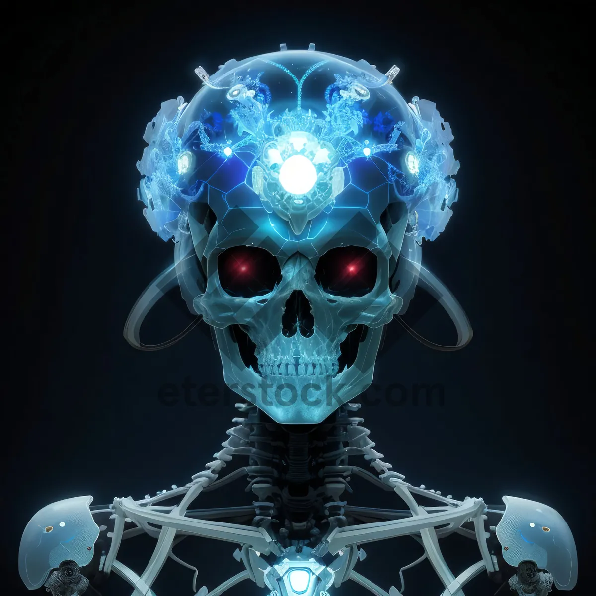 Picture of Scary Pirate Skeleton Head Conceptual Artwork Viewer