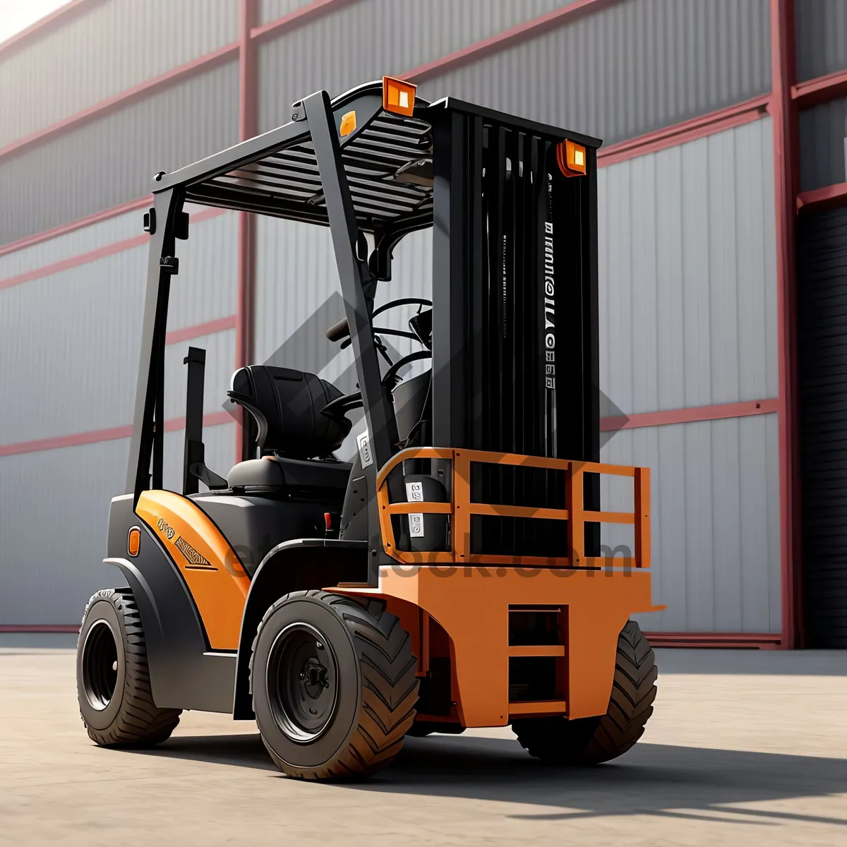 Picture of Industrial Forklift Truck for Efficient Cargo Transportation