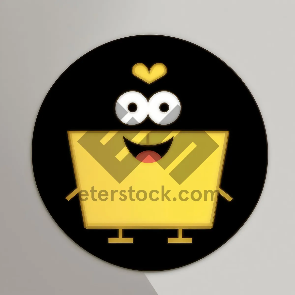 Picture of Black Round Button Symbol
