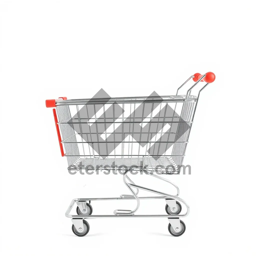 Picture of Shopping cart for business and finance purposes.