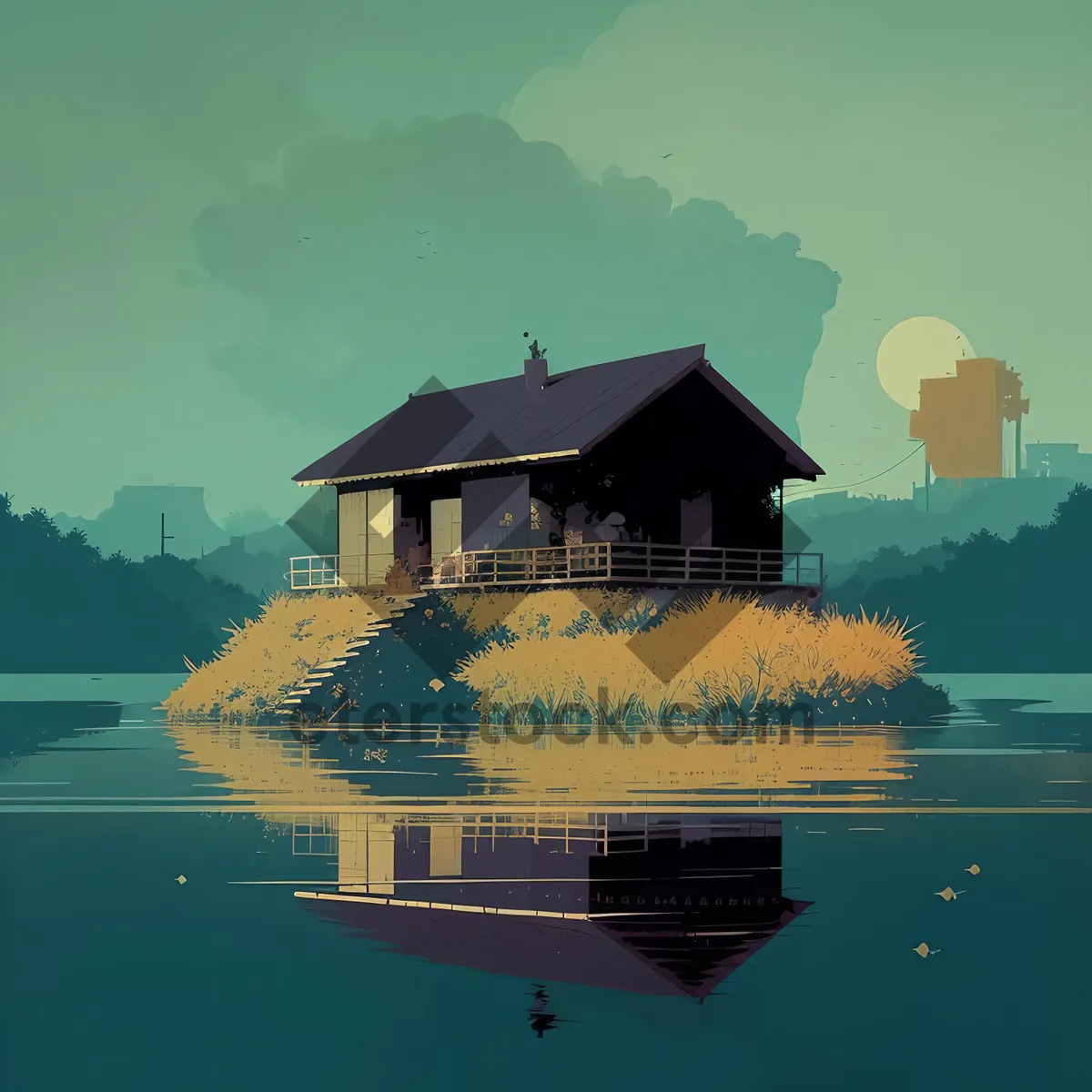 Picture of Serenity by the Sea: Lakeside Villa Retreat