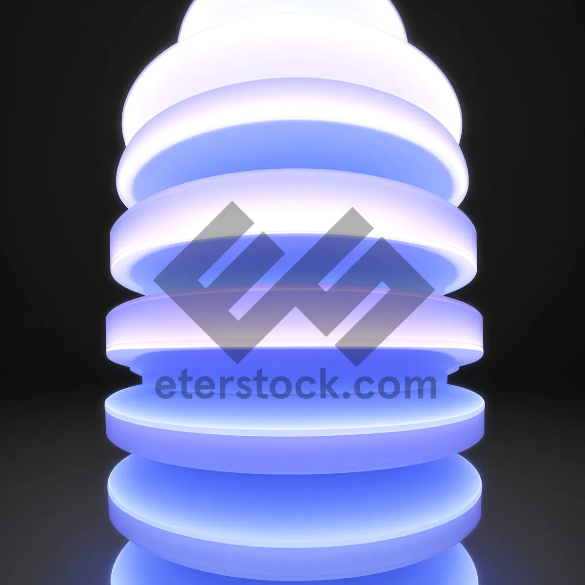 Picture of Electric Lamp Illuminating with Fluorescent Light