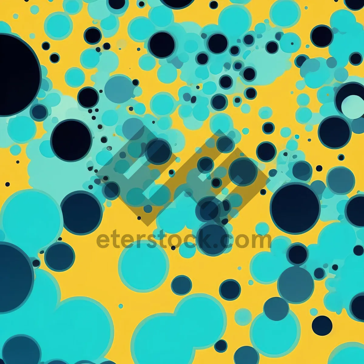 Picture of Modern Polka Dot Circle Wallpaper Texture Design