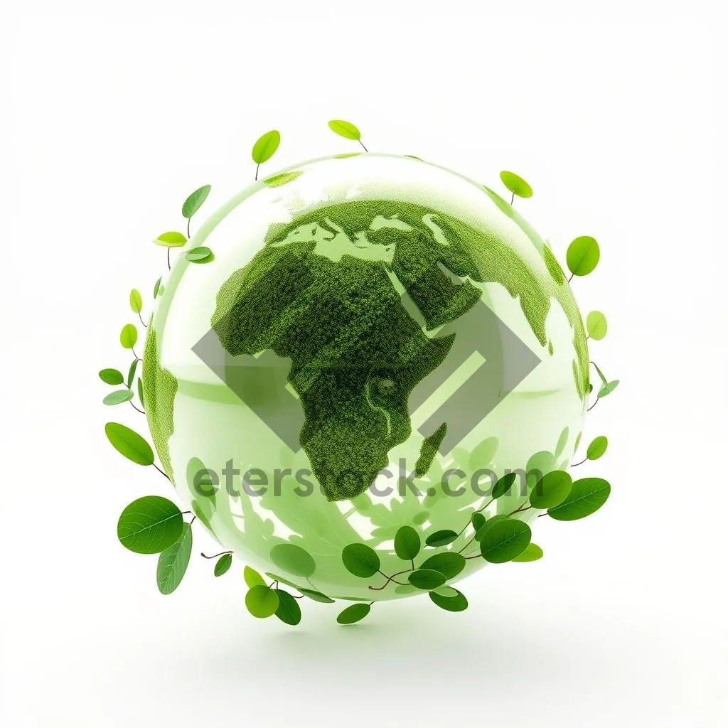 Picture of Eco-friendly clover leaf symbol surrounded by floral design.