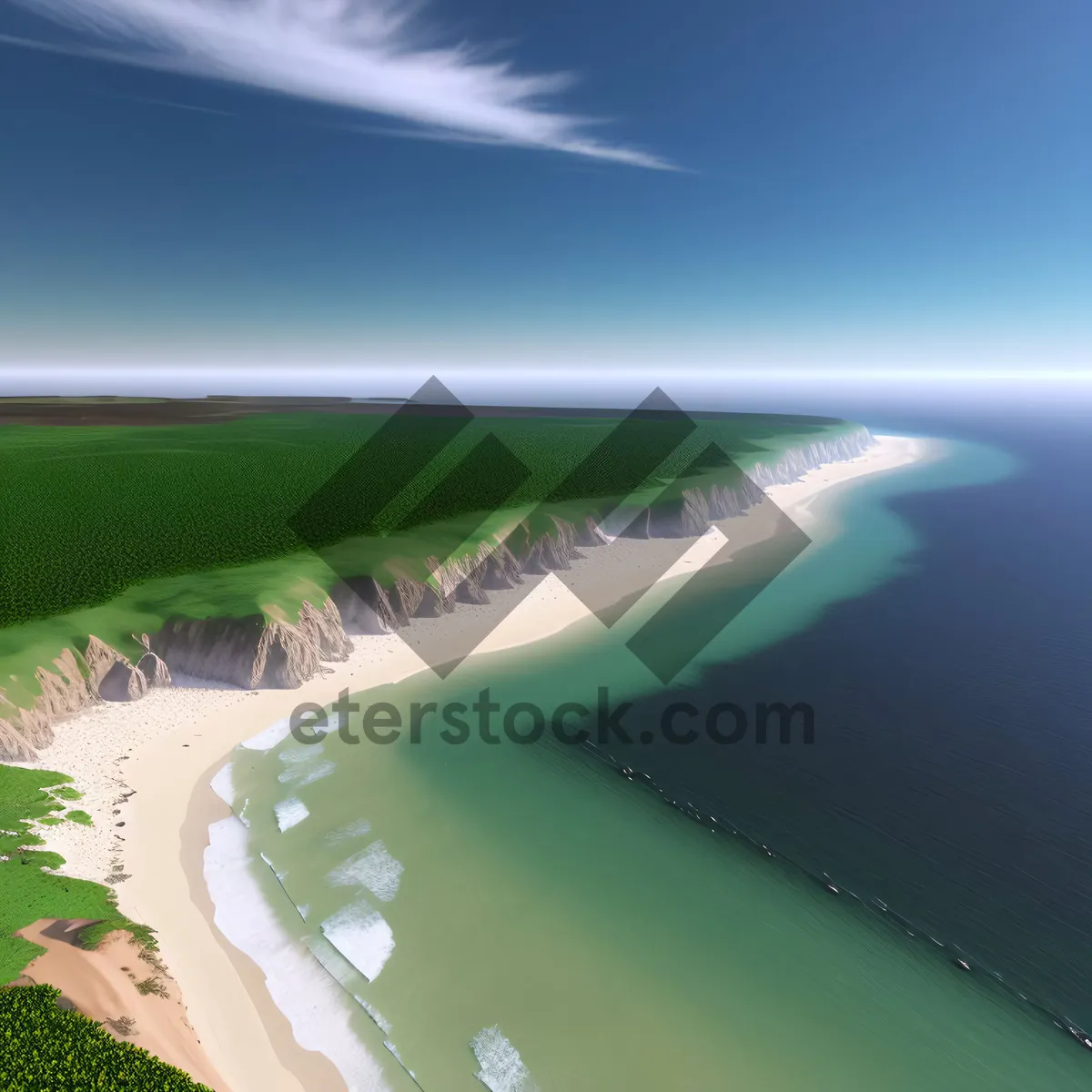 Picture of Sunset on a Tropical Beach