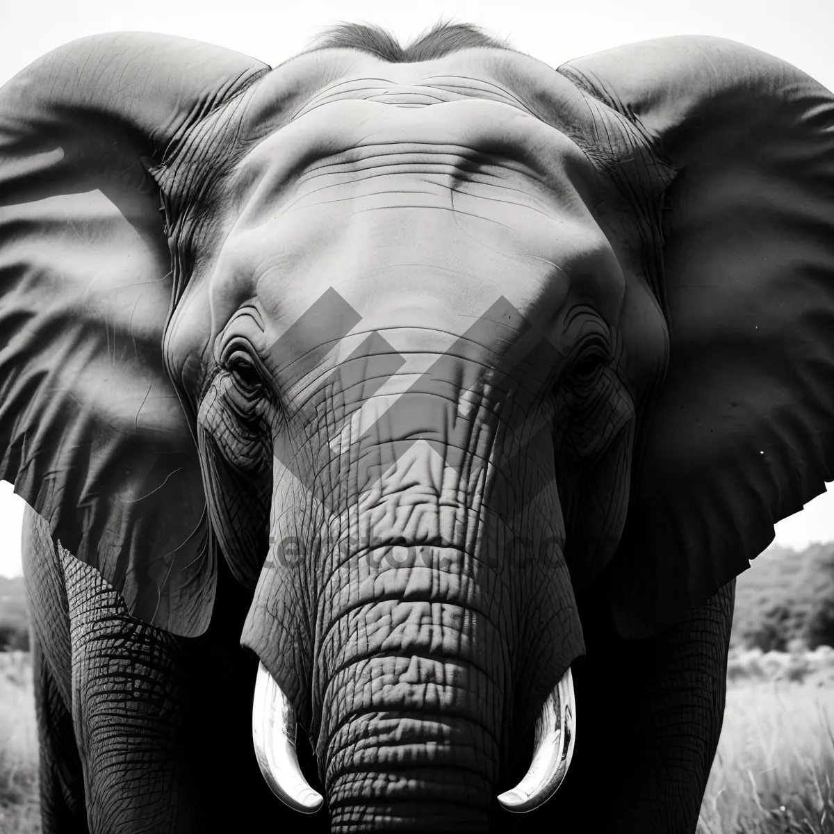 Picture of Majestic Bull Elephant in South African National Park