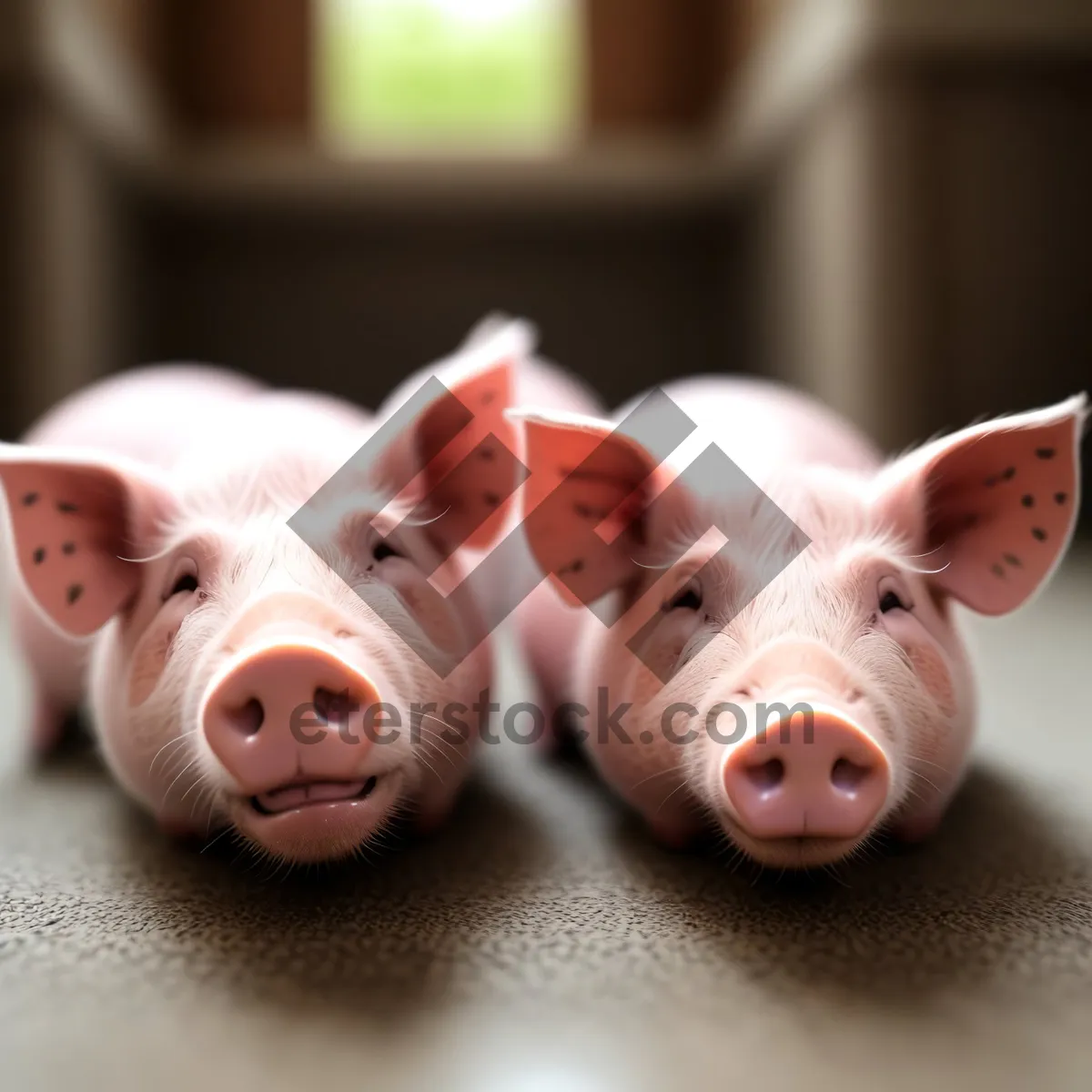 Picture of Pink Piggy Bank with Money Savings