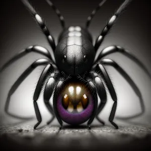 Close-up of Black Widow Spider