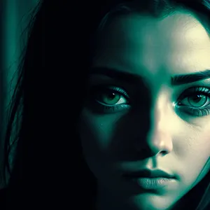 Exquisite Femme Fatale with Mesmerizing Makeup