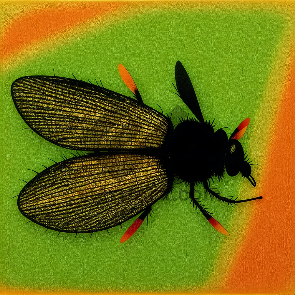 Picture of Vibrant Summer Garden Wildlife: Close-up of Colorful Insect Wings