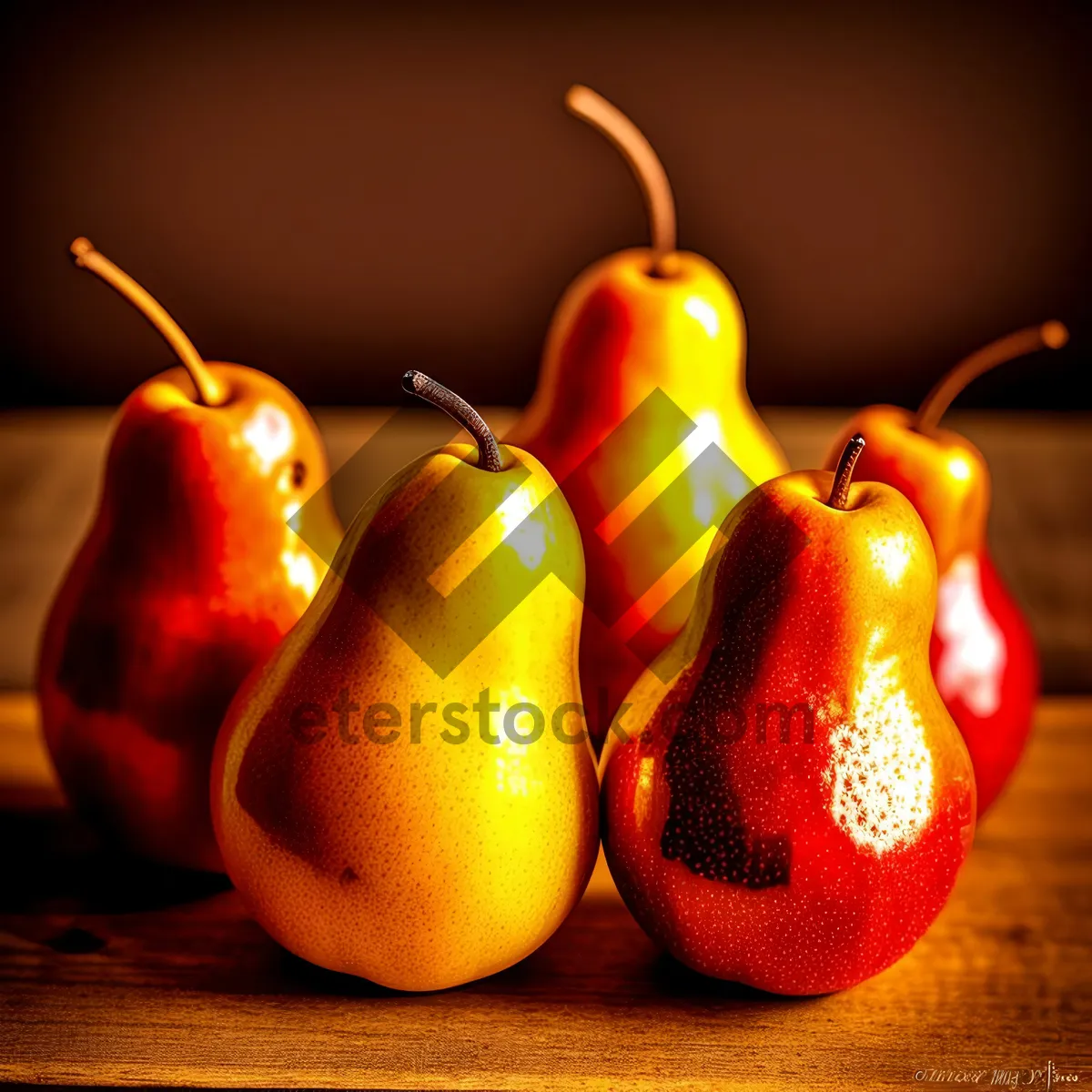 Picture of Fresh and Juicy Yellow Pears - Delicious and Nutritious!